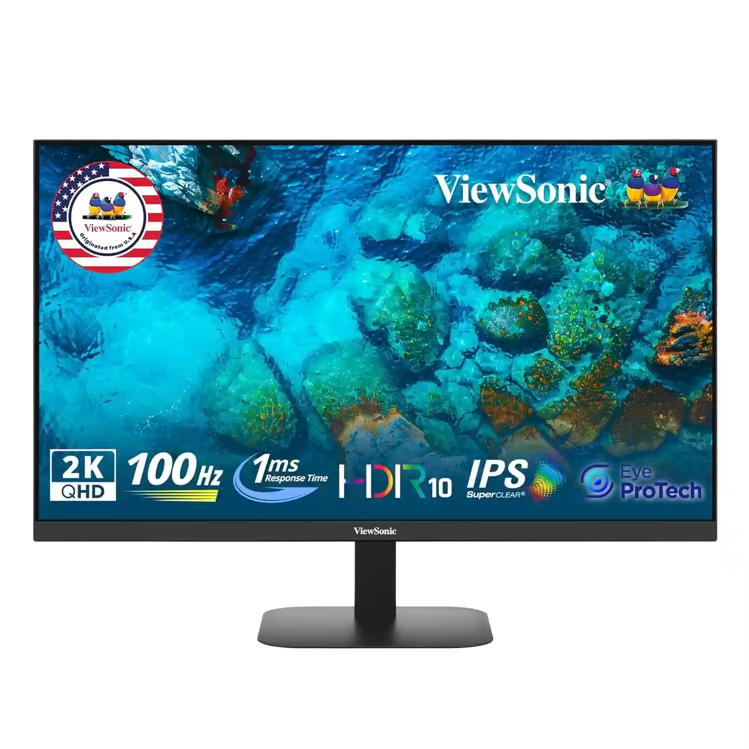 ViewSonic (USA Brand) - 27-inch 2K, QHD IPS Monitor